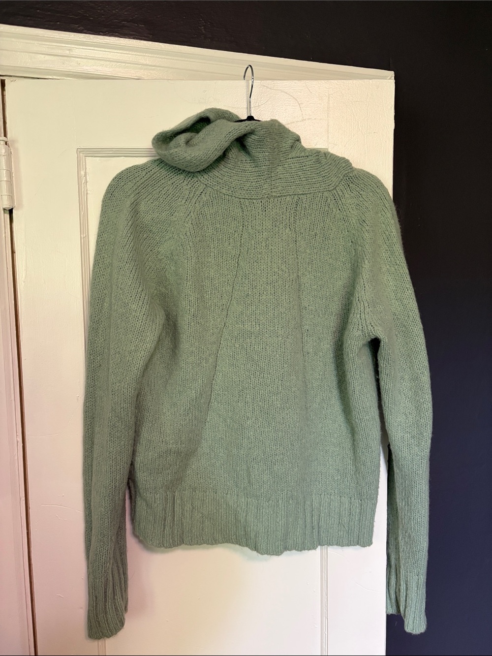 J Crew Soft Knit Green Hooded Women's Sweater